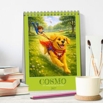 COSMO - Der Alltagsheld auf vier Pfoten (Tischkalender 2027 DIN A5 hoch), CALVENDO Monatskalender