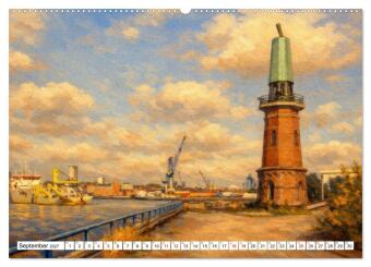 Leuchttürme an der Elbe - von Hamburg bis zur Elbmündung (Wandkalender 2027 DIN A2 quer), CALVENDO Monatskalender