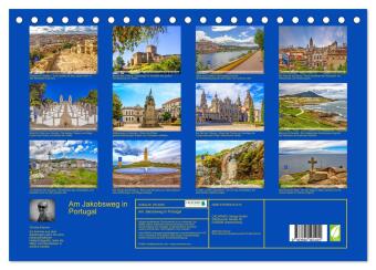 Am Jakobsweg in Portugal (Tischkalender 2027 DIN A5 quer), CALVENDO Monatskalender