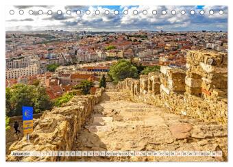 Am Jakobsweg in Portugal (Tischkalender 2027 DIN A5 quer), CALVENDO Monatskalender