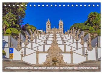 Am Jakobsweg in Portugal (Tischkalender 2027 DIN A5 quer), CALVENDO Monatskalender