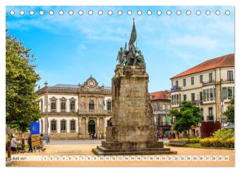 Am Jakobsweg in Portugal (Tischkalender 2027 DIN A5 quer), CALVENDO Monatskalender
