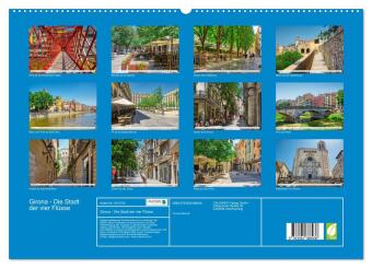 Girona - Die Stadt der vier Flüsse (hochwertiger Premium Wandkalender 2027 DIN A2 quer), Kunstdruck in Hochglanz