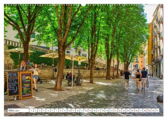 Girona - Die Stadt der vier Flüsse (hochwertiger Premium Wandkalender 2027 DIN A2 quer), Kunstdruck in Hochglanz