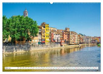 Girona - Die Stadt der vier Flüsse (hochwertiger Premium Wandkalender 2027 DIN A2 quer), Kunstdruck in Hochglanz
