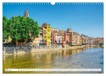 Girona - Die Stadt der vier Flüsse (Wandkalender 2027 DIN A3 quer), CALVENDO Monatskalender