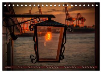 Magic Nights Hamburg (Tischkalender 2027 DIN A5 quer), CALVENDO Monatskalender