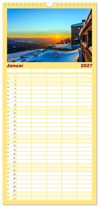 Familienplaner 2027 - Spanische Provinzen - Asturien mit 5 Spalten (Wandkalender, 21 x 45 cm) CALVENDO