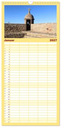 Familienplaner 2027 - Spanische Provinzen - Cadiz mit 5 Spalten (Wandkalender, 21 x 45 cm) CALVENDO