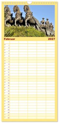 Familienplaner 2027 - Spanische Provinzen - Cadiz mit 5 Spalten (Wandkalender, 21 x 45 cm) CALVENDO