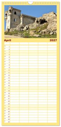 Familienplaner 2027 - Spanische Provinzen - Cadiz mit 5 Spalten (Wandkalender, 21 x 45 cm) CALVENDO