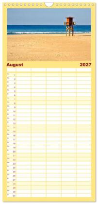Familienplaner 2027 - Spanische Provinzen - Cadiz mit 5 Spalten (Wandkalender, 21 x 45 cm) CALVENDO