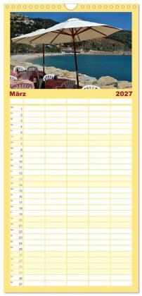 Familienplaner 2027 - Spanische Provinzen - Alicante mit 5 Spalten (Wandkalender, 21 x 45 cm) CALVENDO
