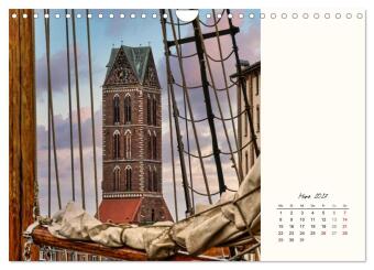 Hansestadt Wismar und Insel Poel (Wandkalender 2027 DIN A4 quer), CALVENDO Monatskalender