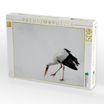 CALVENDO Puzzle Storch | 500 Teile Lege-Größe 48 × 36 cm Foto-Puzzle für Erwachsene