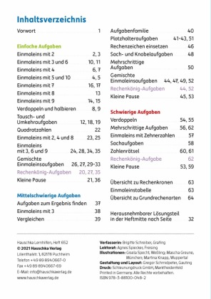 Mathe 2./3. Klasse Übungsheft - Einmaleins