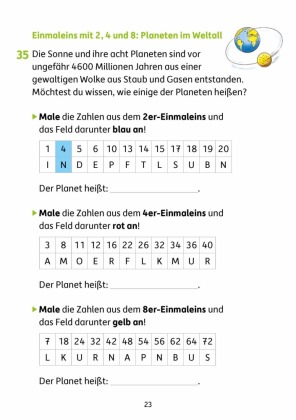 Mathe 2./3. Klasse Übungsheft - Einmaleins