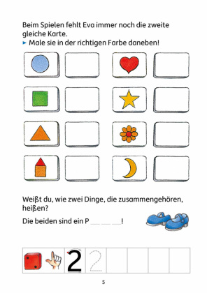 Vorschule Übungsheft ab 5 Jahre für Junge und Mädchen - Schulreife fördern