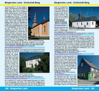 Bergischen Land Reiseführer - Sehenswertes im Bergischen Land