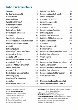 Vorschule Übungsheft ab 5 Jahre für Junge und Mädchen - Sprache entdecken