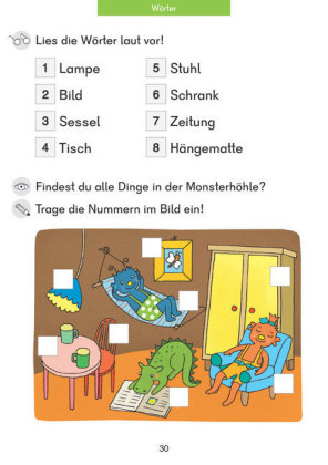 Deutsch 1. Klasse Übungsheft - Besser lesen