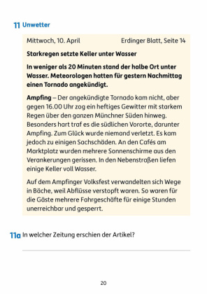 Deutsch 4. Klasse Übungsheft - Besser lesen