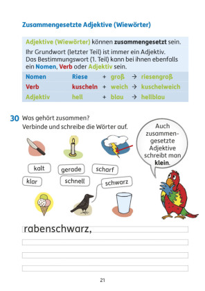 Deutsch 3. Klasse Übungsheft - Grammatik