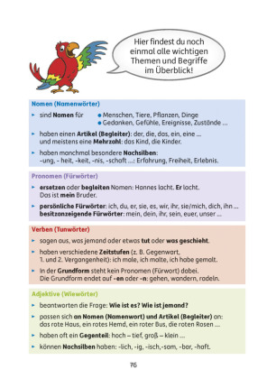 Deutsch 3. Klasse Übungsheft - Grammatik