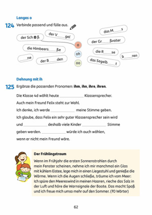Deutsch 4. Klasse Übungsheft - Rechtschreiben und Diktate