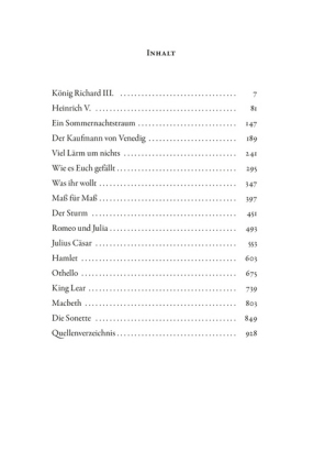 William Shakespeare, Gesammelte Werke