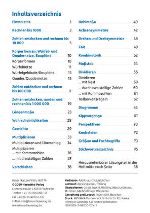 Übungsheft 4. Klasse - Mathe trainieren