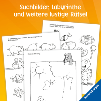Spiel & Spaß - Kindergarten-Rätselspaß für unterwegs