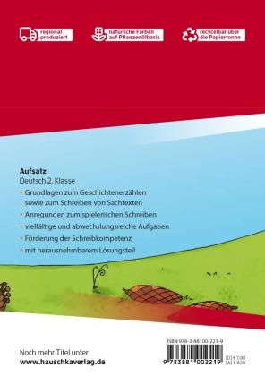 Deutsch 2. Klasse Übungsheft - Aufsatz