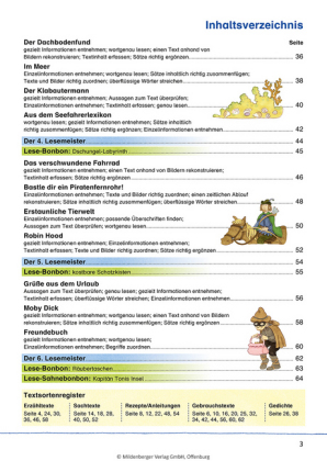 Das Übungsheft Lesen Klasse 2