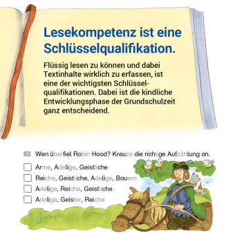 Das Übungsheft Lesen Klasse 2