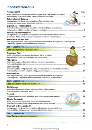 Das Übungsheft Lesen Klasse 2