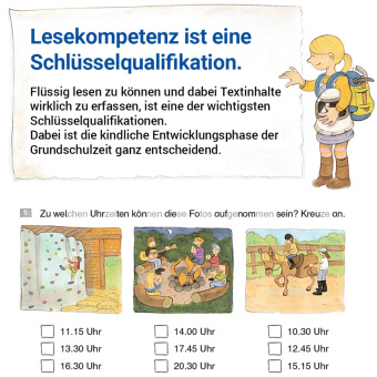 Das Übungsheft Lesen Klasse 4