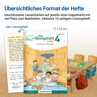 Das Übungsheft Lesen Klasse 4