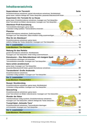 Das Übungsheft Lesen Klasse 4