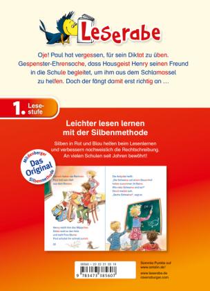 Leserabe mit Mildenberger Silbenmethode - Das kleine Gespenst geht in die Schule