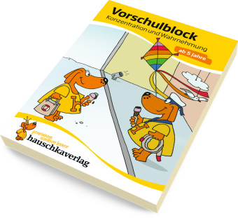 Vorschulblock ab 5 Jahre für Junge und Mädchen - Konzentration und Wahrnehmung
