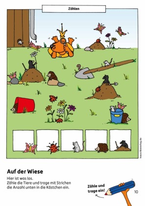 Vorschulblock ab 5 Jahre für Junge und Mädchen - Konzentration und Wahrnehmung