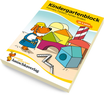Kindergartenblock ab 4 Jahre - Formen, Farben, Fehler finden
