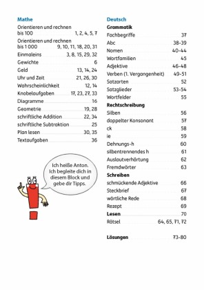 Übungsheft Mathe und Deutsch 3. Klasse
