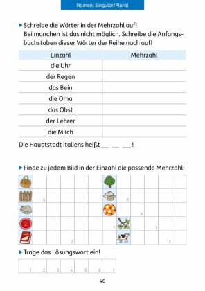 Übungsheft Mathe und Deutsch 3. Klasse