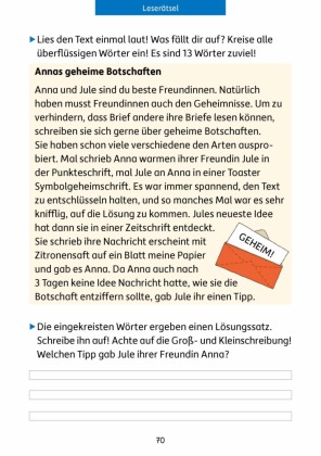 Übungsheft Mathe und Deutsch 3. Klasse