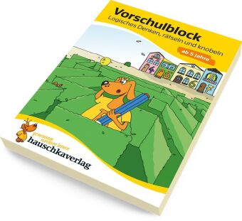 Vorschulblock ab 5 Jahre für Junge und Mädchen - Logisches Denken, rätseln und knobeln