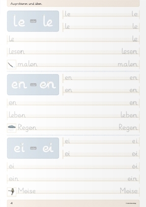 Ich kann die Grundschrift Teil B - Übungsheft