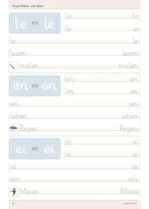 Ich kann die Grundschrift Teil B - Übungsheft