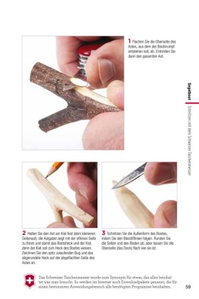 Schnitzen mit dem Schweizer Taschenmesser: 43 spannende Projekte